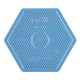 Placa / Pegboard hexagonal grande transparente para Hama midi
