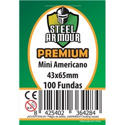 100 FUNDAS TAMAÑO MINI AMERICANO PREMIUM (43X65MM)