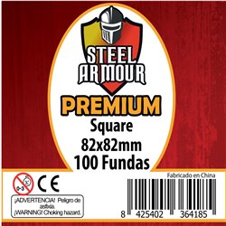 100 FUNDAS CUADRADAS - SQUARE PREMIUM (82X82MM)