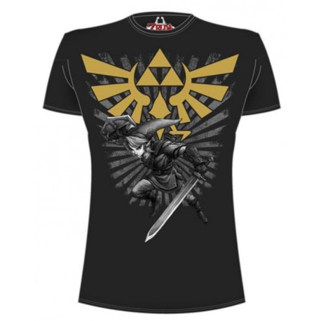 Legend of Zelda Camiseta Zelda Warrior negro T:S