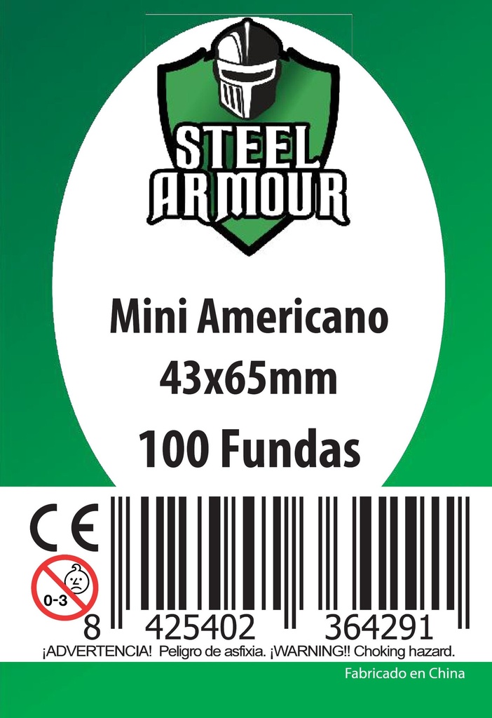 100 FUNDAS TAMAÑO MINI AMERICANO (43X65MM)