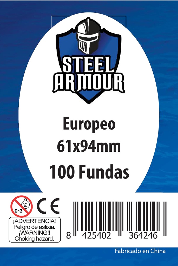 100 FUNDAS TAMAÑO EUROPEO (61X94MM)