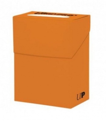 Solid Deck Box Ultra Pro. Para 85 Cartas. Color Pumpkin Orange