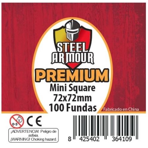 100 FUNDAS CUADRADAS SQUARE MINI PREMIUM (72X72MM)