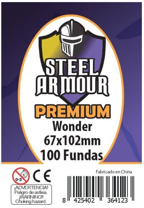 100 FUNDAS TAMAÑO WONDER PREMIUM (67X102MM)