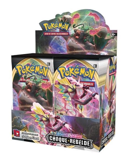 POKEMON JCC - ESPADA Y ESCUDO CHOQUE REBELDE, SOBRE