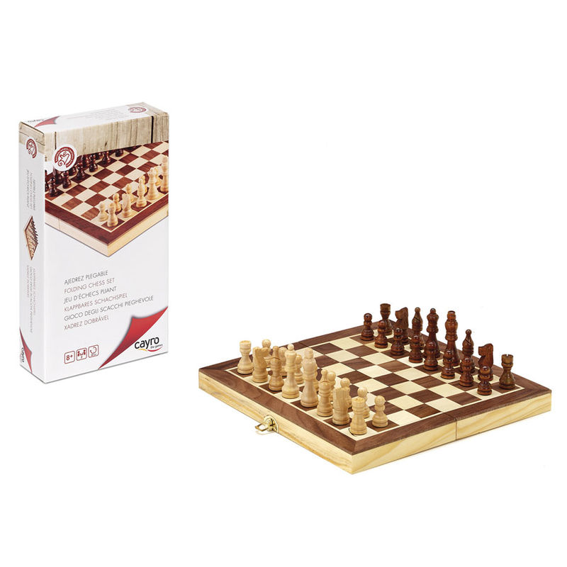 AJEDREZ PLEGABLE DE MADERA