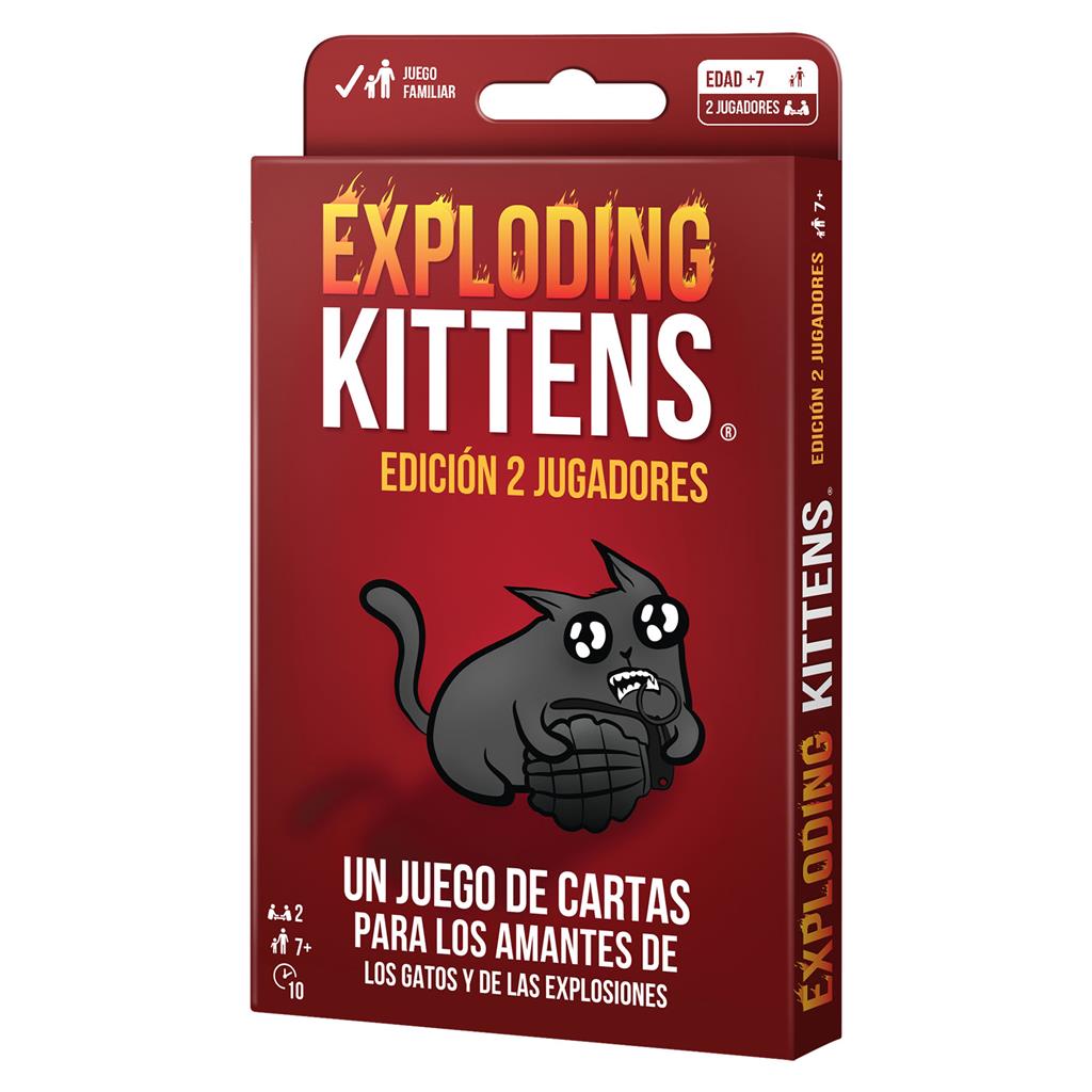 EXPLODING KITTENS EDICIÓN 2 JUGADORES
