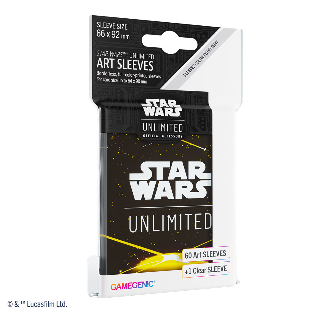 SW: UNLIMITED ART SLEEVES CARD BACK YELLOW
