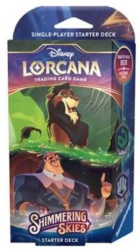 Disney Lorcana: Shimmering Skies Mazo de Inicio Scar y Kronk