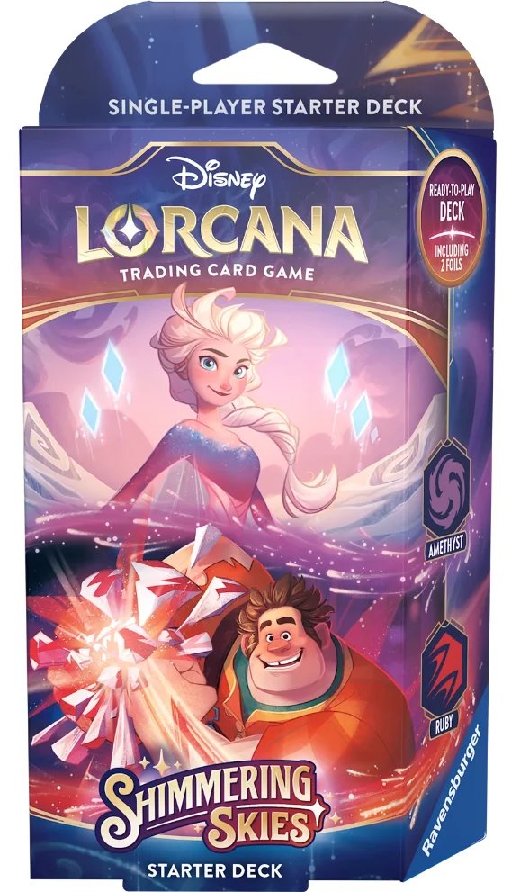 DISNEY LORCANA - SHIMERING SKIES KIT DE INICIO- ELSA Y RALPH