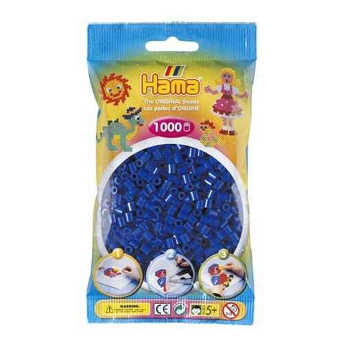 [028178207083] Hama midi azul 1000 piezas