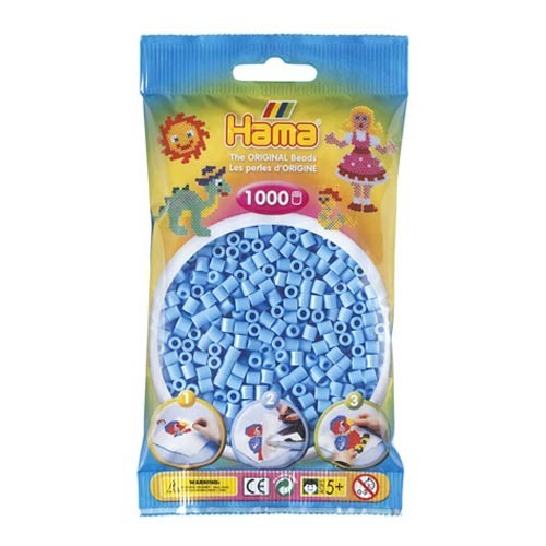 [028178207465] Hama midi azul pastel 1000 piezas