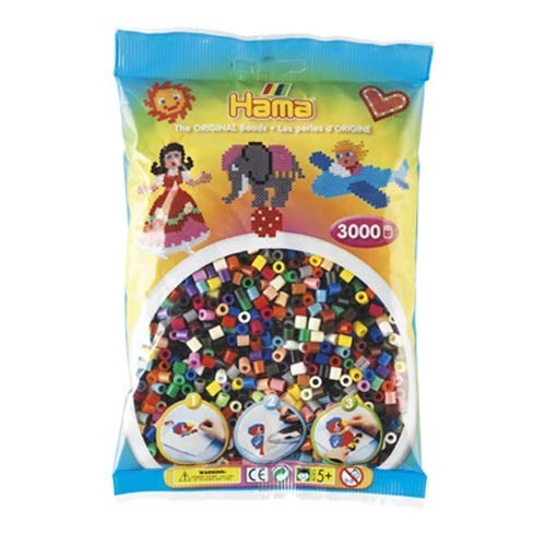 [028178201678] Hama midi mix 67 (22 colores) 3000 piezas