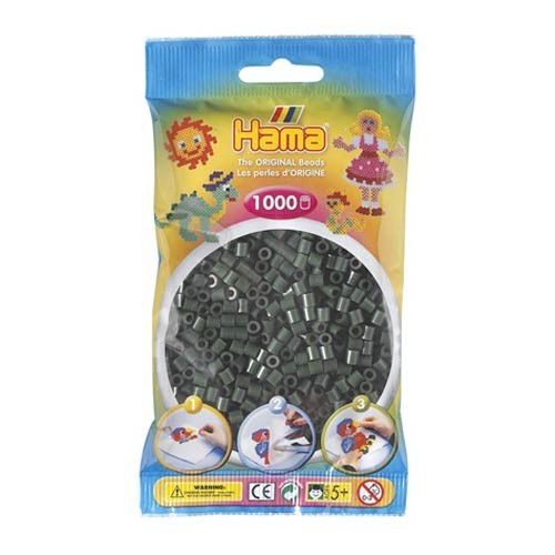 [028178207281] Hama midi verde oliva 1000 piezas