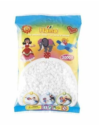 [028178201012] Hama Midi Blanco 3000 piezas