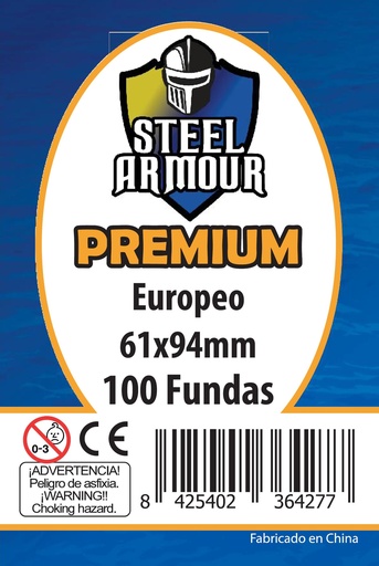 [8425402364277] 100 FUNDAS TAMAÑO EUROPEO PREMIUM (61X94MM)