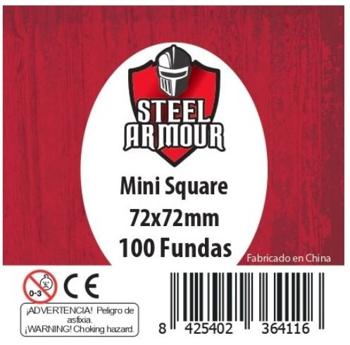 [8425402364116] 100 FUNDAS CUADRADAS SQUARE MINI (72X72MM)