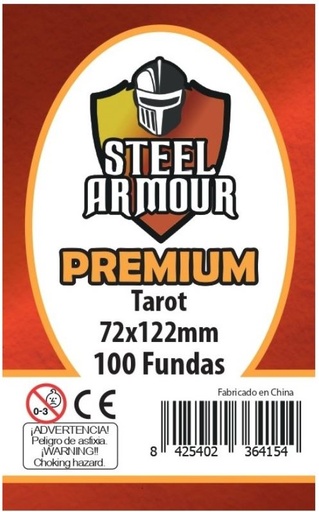 [8425402364154] 100 FUNDAS TAMAÑO TAROT PREMIUM (72X122MM)