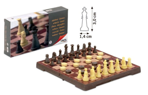 [8422878404506] AJEDREZ Y DAMAS - MAGNÉTICO DE VIAJE