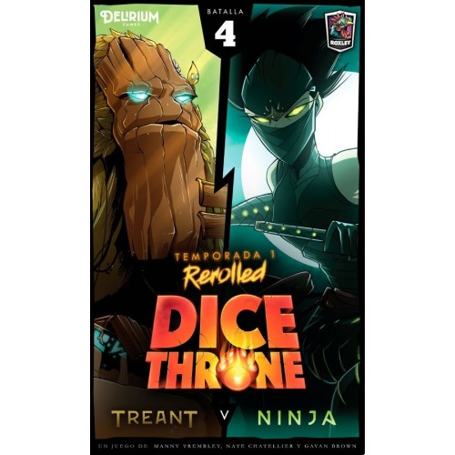 [8435163900256] DICE THRONE TEMPORADA 1 REROLLED: NINJA VS TREANT (CASTELLANO)