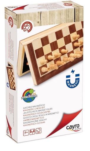 [8422878606009] AJEDREZ MAGNÉTICO MARQUETERÍA
