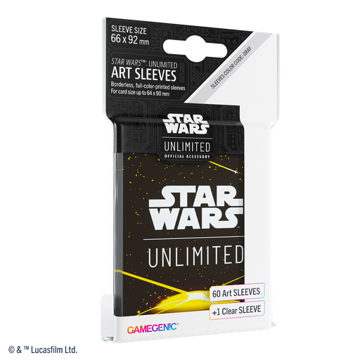 [4251715415368] SW: UNLIMITED ART SLEEVES CARD BACK YELLOW