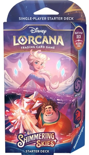 [4050368983862] DISNEY LORCANA - SHIMERING SKIES KIT DE INICIO- ELSA Y RALPH